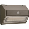 Eti 9 In. 150-Watt Equivalent Integrated Led Bronze Motion Sensor Wall Pack Light Dusk To Dawn Lumen Boost 2350 Lumens