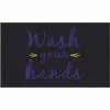 M+A Matting 3 Ft. X 5 Ft. Wash Your Hands Floor Mat Hygiene Reminder Or Message Mat For Restroom Or Corridor