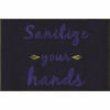 M+A Matting 2 Ft. X 3 Ft. Sanitize Your Hands Floor Mat Reminder Or Message Mat For Hand Sanitizer Station