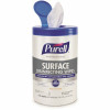 PURELL 7 in. x 8 in. Professional Surface Disinfecting Wipes, Citrus Scent, (110-Count Canister, 6-Pack Per Case)