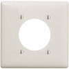 Hubbell Wiring 2-Gang 2.30 In. Opening Wall Plate - White