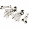 Husky Stubby Ratcheting Sae/Mm Combination Wrench Set (10-Piece)
