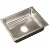 Just Manufacturing 18-Gauge Stainless Steel 16 In. O.D. X 18 In. X 5.5 In. Dcr Single Bowl Ada Compliant Undermount Sink