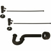 Westbrass 1-1/2 In. X 1-1/2 In. Brass P-Trap Lavatory Supply Kit, Oil Rubbed Bronze