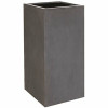 Vasesource 39.25 in. x 19.5 in. x 19.5 in. Bouvy XL Natural Gray Square Fiberstone Planter Vasesource 39.25 in. x 19.5 in. x 19.5 in. Bouvy XL Natural Gray Square Fiberstone Planter