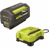 Ryobi 40V Lithium-Ion 6.0 Ah High Capacity Battery And Rapid Charger Kit