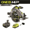 Ryobi One+ Hp 18V Brushless Cordless 7-1/4 In. Circular Saw Kit With (1) 4.0 Ah Battery And Charger