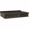 Zline 48 In. Porcelain Gas Stovetop In Black Stainless Steel With 7 Gas Brass Burners And Griddle (Rtb-Br-48)
