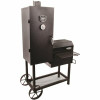 OKLAHOMA JOE'S Bandera Vertical Offset Smoker and Charcoal Grill Combo in Black with 992 sq. in. Cooking Space