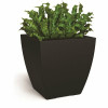 Mayne Kobi 24 In. X 24 In. Black Resin Planter