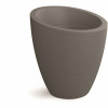 Mayne Modesto 30 In. Graphite Grey Round Resin Planter