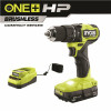 Ryobi One+ Hp 18V Brushless Cordless Compact 1/2 In. Hammer Drill Kit With (1) 1.5 Ah Battery And Charger