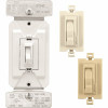 Eaton Universal Toggle 300/600W 1 Pole Or 3-Way Led/Cfl/Inc Dimmer With Color Change Kit (White/Light Almond/Ivory)