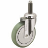 Medcaster Antimicrobial Swivel Caster With 220-Pound Capacity And Expanding Adapter Stem, 5 In., Stainless Steel