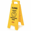 Rubbermaid Commercial Products 25 In. Plastic Multi-Lingual 2-Sided Closed Sign