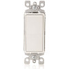 Leviton Decora 15 Amp Single Pole Ac Quiet Rocker Light Switch, White