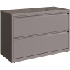 Hirsh 42 In. W Arctic Silver 2-Drawer Lateral File Cabinet