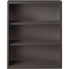 Hirsh 42 In. High Charcoal Metal 3-Shelf Standard Bookcase With Adjustable Shelves