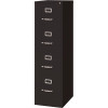 Hirsh 15 In. W Black 5-Drawer Lateral File Cabinet With Posting Shelf And Roll-Out Binder Storage