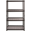 Iron Horse Black 4-Tier Boltless Steel Garage Storage Shelving Unit (36 In. W X 60 In. H X 18 In. D)