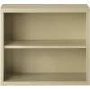 Hirsh 30 In. H Putty Metal 2-Shelf Standard Bookcase