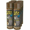 Flex Seal Family Of Products Flex Seal 14 Oz. Brown Aerosol Liquid Rubber Sealant Spray Coating Cans (6-Piece)