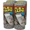 Flex Seal Family Of Products Flex Tape Gray 8 In. X 5 Ft. Strong Rubberized Waterproof Tape (4-Piece)