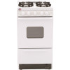 Premier 20 In. 2.42 Cu. Ft. Battery Spark Ignition Gas Range In White