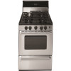 Premier Proseries 24 In. 2.97 Cu. Ft. Freestanding Gas Range With Sealed Burners In Stainless Steel - 207173082