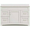 Magickwoods Brixton 48 In. W X 18 In. D Bath Vanity Cabinet In Vanilla White