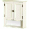 Zenna Home 21.5 In. W X 24 In. H Bathroom Storage Wall Cabinet In White