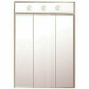 Magickwoods Vista 24 In. X 33.9 In. Surface Mount Medicine Cabinet With Frameless Tri-View Mirror