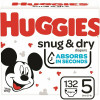 Huggies Snug & Dry Diapers, Size 5,132 Ct