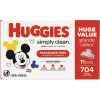 Huggies Simply Clean Unscented Baby Wipes, 11 Flip Lid Packs (704-Wipes Total)