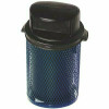 Everest 32 Gal. Blue Trash Receptacle With Square Plastic Dome Top