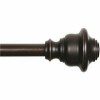 Kenney Fast Fit Finn 66 In. - 120 In. Adjustable 5/8 In. Single Decorative Window Curtain Rod In Weathered Brown