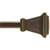 Kenney Seville 90 In. - 130 In Adjustable 5/8 Single Standard Decorative Window Curtain Rod In Oil Rubbed Bronze