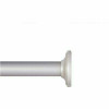 Eclipse 28 In. - 60 In. Tension Curtain Rod In Silver