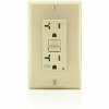 Leviton 20 Amp Smartlockpro Self-Test Slim Gfci Outlet With Audible Trip Alert, Ivory