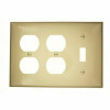 Leviton Ivory 3-Gang 1-Toggle/2-Duplex Wall Plate (1-Pack)