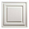 Genesis 23.75In. X 23.75In. Icon Relief Lay In Vinyl White Ceiling Panel (Case Of 12)