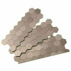 Aspect Honeycomb Matted 12 In. X 4 In. Brushed Stainless Metal Decorative Tile Backsplash (1 Sq. Ft.)