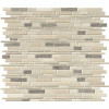 Msi Everest 12 In. X 12 In. X 8 Mm Interlocking Mixed Porcelain And Stone Mosaic Tile (1 Sq. Ft.)