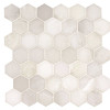 Msi Greecian White Hexagon 12 In. X 11.75 In. X 10 Mm Polished Marble Mosaic Tile (9.8 Sq. Ft. / Case)