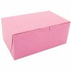 Southern Champion Tray Pink Non-Window Bakery Box 8 X 5 X 3-1/2" (250 Per Case)