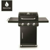 Dyna-Glo Premier 3-Burner Natural Gas Grill In Black With Folding Side Tables