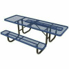 Everest 8 Ft. Ultra Blue Double-Sided Ada Heavy-Duty Picnic Table