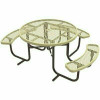 Everest 46 In. Beige Ada Round Picnic Table