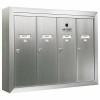 Florence 1250 Vertical Series 4-Compartment Aluminum Surface-Mount Mailbox