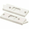 Prime-Line 3-3/8 In. White Plastic Window Lock With Spring-Loaded Tilt Latch